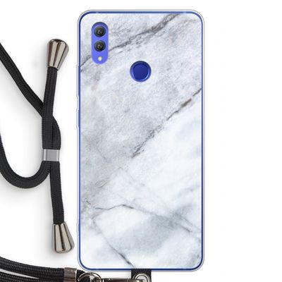 Witte marmer: Honor Note 10 Transparant Hoesje met koord