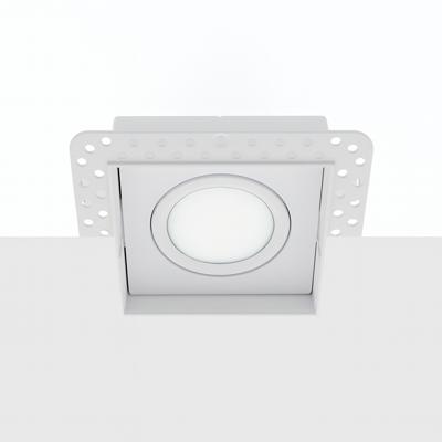 Bella Ondiepe LED inbouw 40mm trimless spot kantelbaar 5Watt vierkant WIT IP65 dimbaar - interne driver