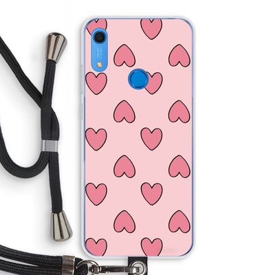 Ondersteboven verliefd: Huawei Y6s Transparant Hoesje met koord
