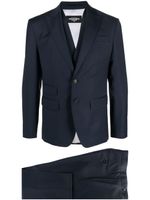 DSQUARED2 costume trois-pièces à simple boutonnage - Bleu DSQUARED2 costume trois-pièces à simple boutonnage - Bleu