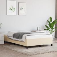 Bedframe zonder matras 120x200 cm stof crèmekleurig