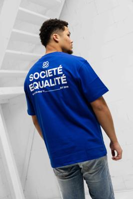 Equalité Societé T-Shirt Heren Blauw - Maat XL - Kleur: Blauw | Soccerfanshop