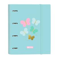 Ringmap Moos Butterflies Blauw 27 x 32 x 3.5 cm