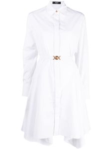 Versace robe-chemise à coupe courte - Blanc