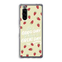 Don't forget to have a great day: Sony Xperia 5 Transparant Hoesje