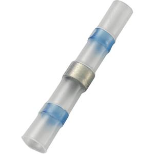 TRU COMPONENTS 736387 Stootverbinder Met krimpkous 1 mm² 2.50 mm² Volledig geïsoleerd Blauw 1 stuk(s)