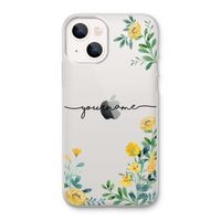Gele bloemen: iPhone 13 Transparant Hoesje