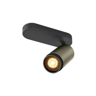 SLV OpbouwspotGrip! L brons met zwarte ring - 1009094