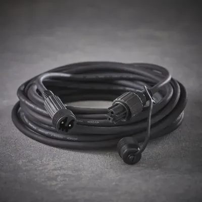 Connect 24 extension cord black extra 300cm