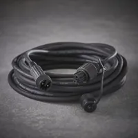 Connect 24 extension cord black extra 300cm