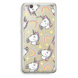 Rainbow Unicorn: Huawei Ascend P10 Lite Transparant Hoesje