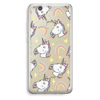 Rainbow Unicorn: Huawei Ascend P10 Lite Transparant Hoesje