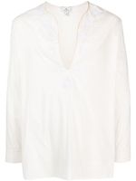 ETRO chemise en coton à détails de découpes - Blanc