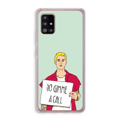 Gimme a call: Samsung Galaxy A51 5G Transparant Hoesje