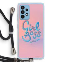 Girl boss: Samsung Galaxy A52 Transparant Hoesje met koord