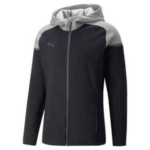 PUMA TeamCup Casual Vest Zwart Grijs Donkergrijs