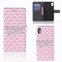 Apple iPhone Xs Max Portemonnee Hoesje Flowers Pink DTMP - thumbnail