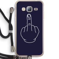F**k U: Samsung Galaxy J3 (2016) Transparant Hoesje met koord