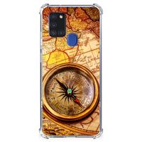 Samsung Galaxy A21s Telefoonhoesje met valbescherming Kompas - thumbnail
