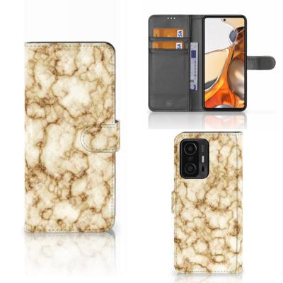 Xiaomi 11T | 11T Pro | Bookcase | Marmer Goud