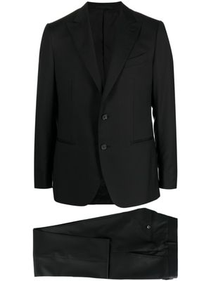 Caruso costume en laine à simple boutonnage - Noir