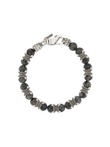 Emanuele Bicocchi bracelet orné de perles - Gris