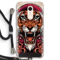 Tiger and Rattlesnakes: Xiaomi Redmi 5 Transparant Hoesje met koord