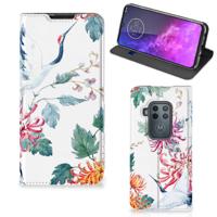 Motorola One Zoom | Hoesje maken | Bird Flowers