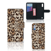 Samsung Galaxy M10 Telefoonhoesje met Pasjes Leopard