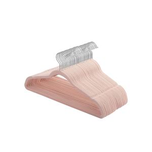 Set van 30 kleerhangers met antislipoppervlak, Roze