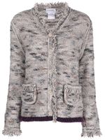 CHANEL Pre-Owned cardigan à franges (1999) - Gris