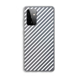 Strepen zwart-wit: Samsung Galaxy A72 Transparant Hoesje
