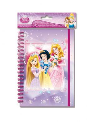 Disney notitieboekje Princess junior A5 papier paars