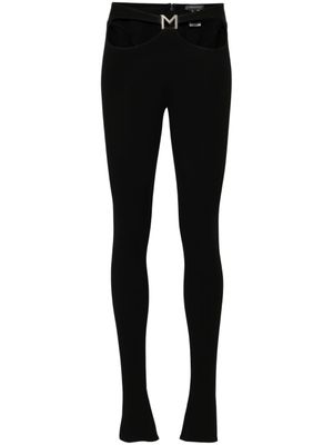 Mugler legging à découpes - Noir