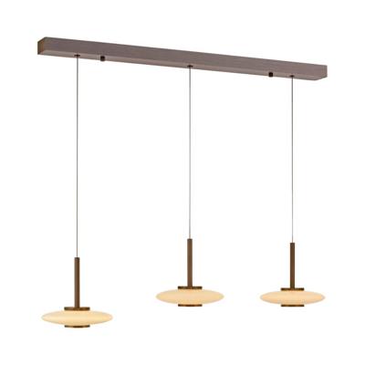 Paul Neuhaus Hanglamp 3-lichtsPure Vitrum design bruin - 2083-34