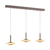 Paul Neuhaus Hanglamp 3-lichtsPure Vitrum design bruin - 2083-34