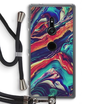 Chameleon Sun: Sony Xperia XZ2 Transparant Hoesje met koord