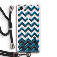 Onderbroken lijn: Pixel 3 Transparant Hoesje met koord