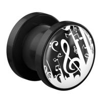 Tunnel met Clef Design Acryl Tunnels & Plugs