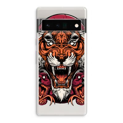 Tiger and Rattlesnakes: Google Pixel 6 Pro Transparant Hoesje