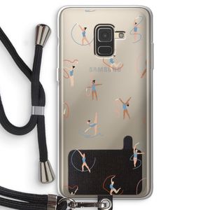 Dancing #3: Samsung Galaxy A8 (2018) Transparant Hoesje met koord