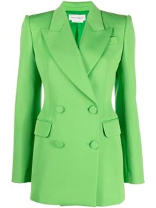 Alexander McQueen blazer en laine à boutonnière croisée - Vert