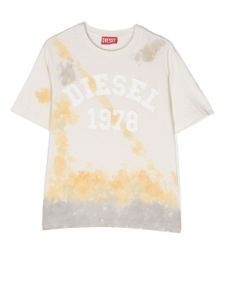 Diesel Kids t-shirt à imprimé tie dye - Tons neutres