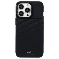 Saii Carbon Fiber iPhone 13 Pro Max TPU Case - Zwart