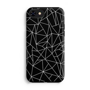 Geometrische lijnen wit: iPhone 8 Tough Case