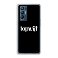 Topwijf Zwart: Oppo Find X3 Neo Transparant Hoesje