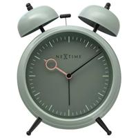 NeXtime - Tafel Wekker 15x18x7cm - Stil - licht functie - nee - Metaal