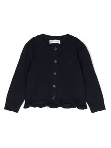 POLO RALPH LAUREN KIDS cardigan à logo brodé - Bleu