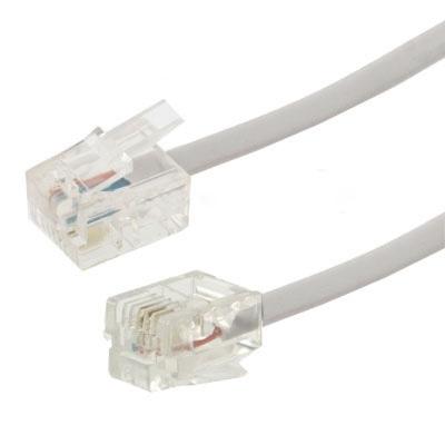 2 core RJ11 naar RJ11 telefoon kabel lengte: 1.5m