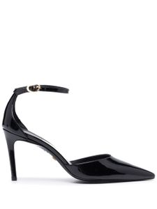 Stuart Weitzman escarpins en cuir 80 mm à bout pointu - Noir